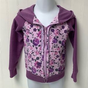 Nannette hooded sweatshirt jacket. Size 4